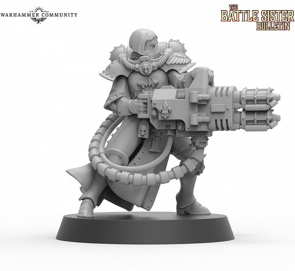 Image of the Model Sororita Battle Sister with Heavy Flamer (Retributor-Box)  