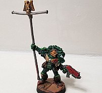 Space Marines Company Standard Bearer