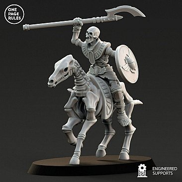 Image of the Model Mummified Skeleton Horseman  