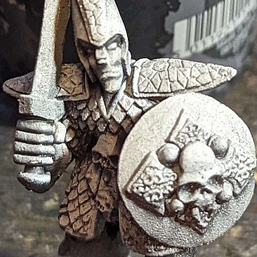 Image of the Model Dark Elf With Sword and Shield 1994  
