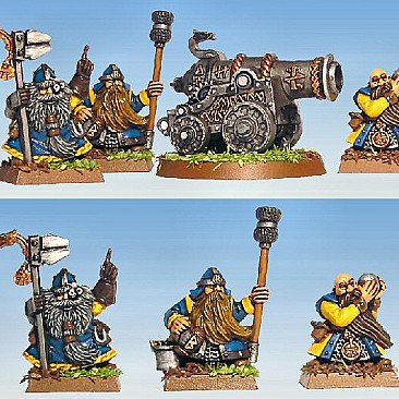 Image of the Model Cannon and Crew  