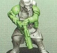 Veteran Guardsman Gunner with Grenade Launcher