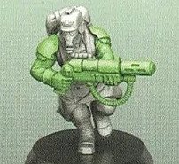 Veteran Guardsman Gunner with Meltagun