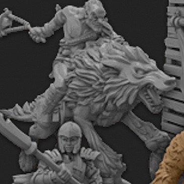 Image of the Model Warg Riders  