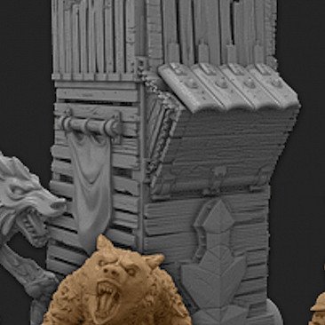 Image of the Model Towers  