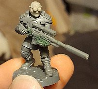 My Captain Aiden McCaffery (counts as Vindicare)