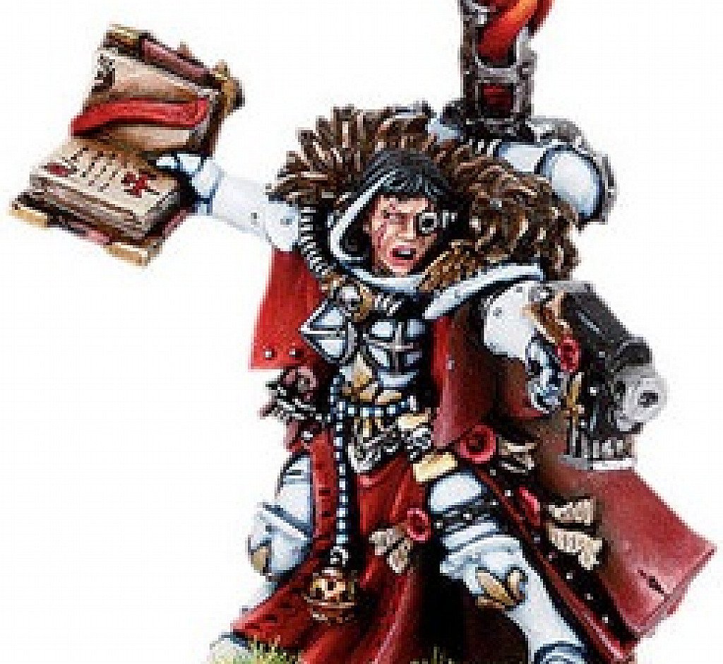 Image of the Model Sororita Canoness with Book (Metal)  