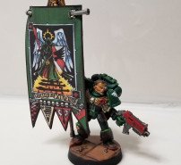 Space Marines Company Standard Bearer