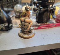 My Dwarf female on Ale cask